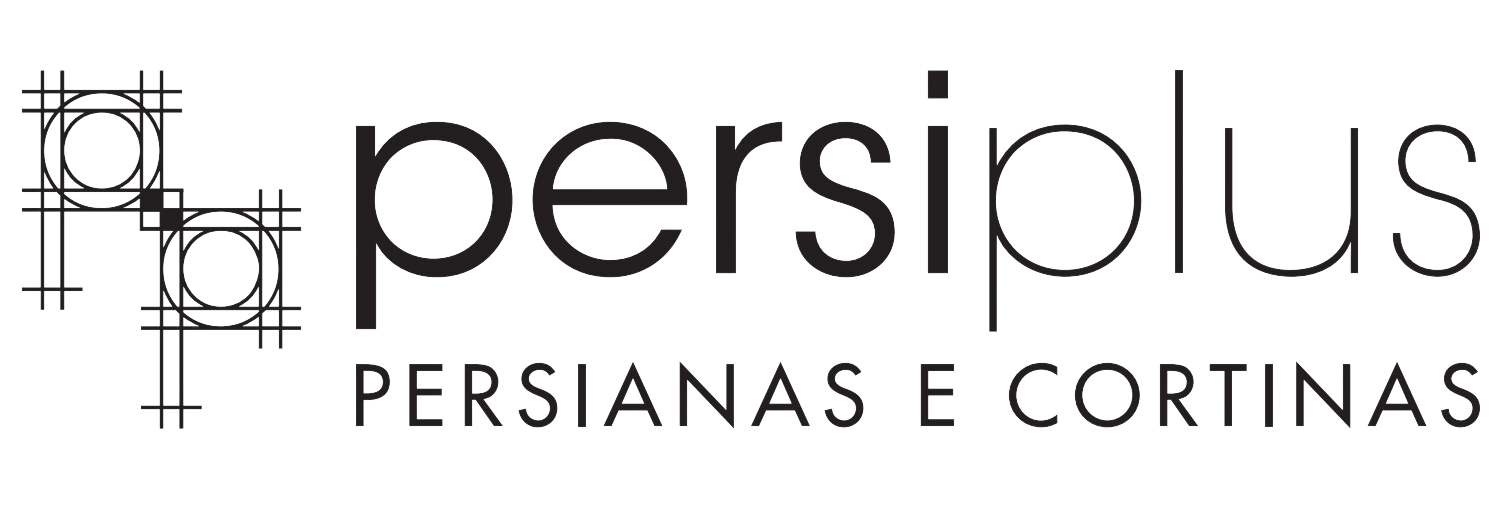 Logomarca Persiplus Persianas e Cortinas preto